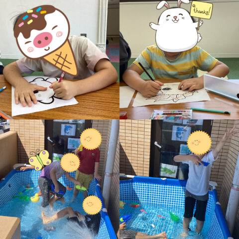 お面作りとプール遊びで、夏の思い出いっぱい！🎨💧