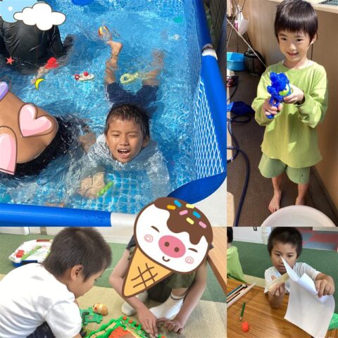 🎐夏祭り制作・水遊び🎐