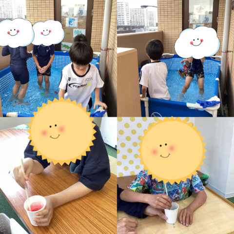 ♪せっけん作りとプール活動♪