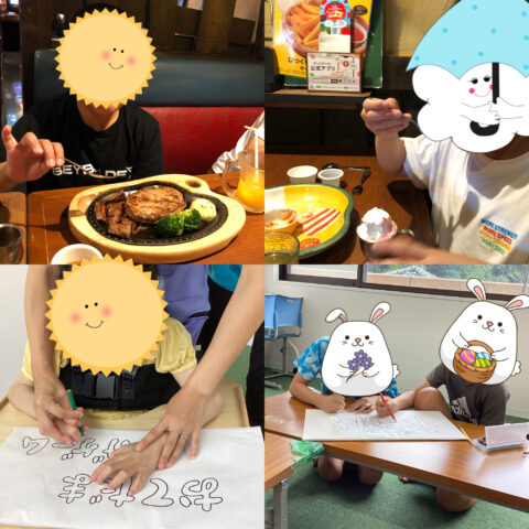 🍴外食体験・夏祭り看板製作🎨