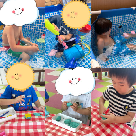 プール・ねんど遊び