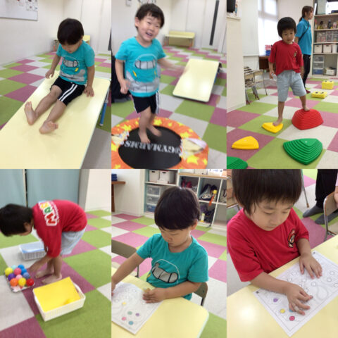 サーキット⭐シール貼り