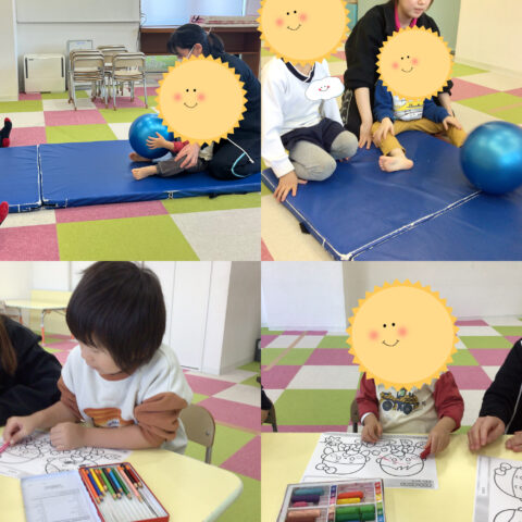 みんなで塗り絵！ストップアンドゴー❕