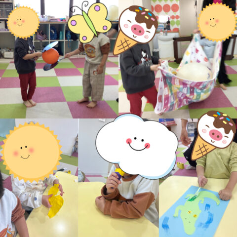 風船・ボール運びリレー、焼き芋