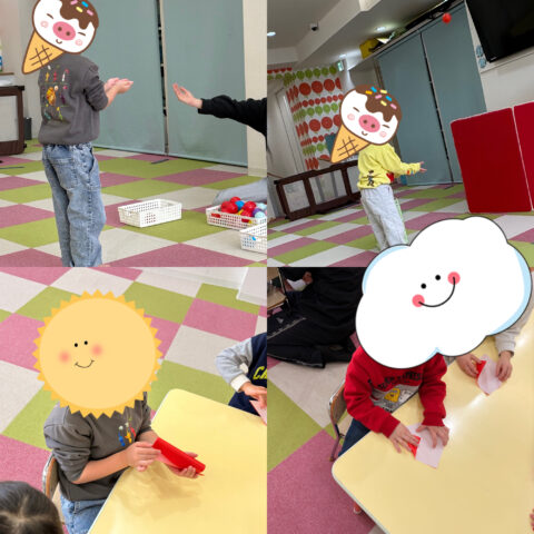 ボールキャッチできるかな？？