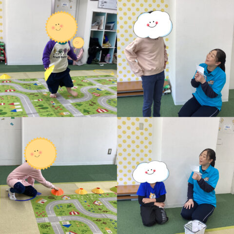 いい所探しゲーム✨ボールを避けてコーン取りゲーム🏃✌️