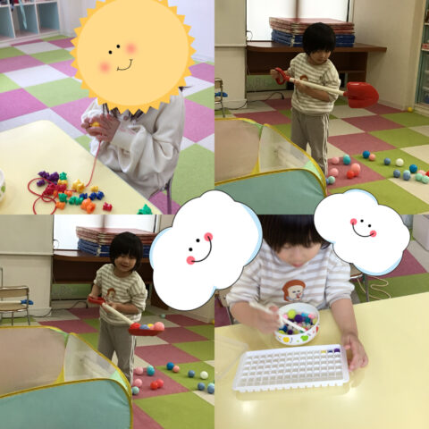 雪かきごっこ⭐指先の運動