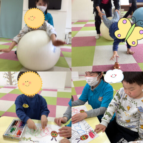 バランスボール⭐「はらぺこあおむし」