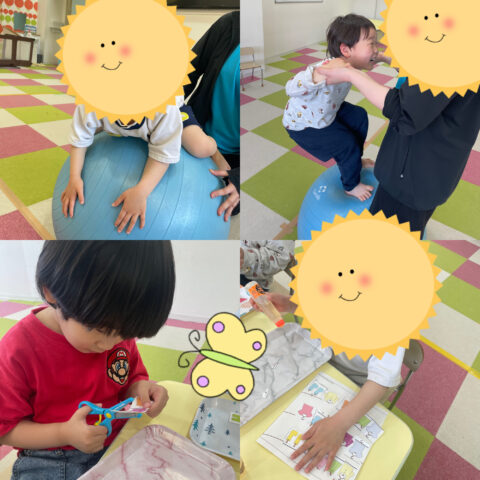 ⭐おっとと！バランスボール🔴🤸