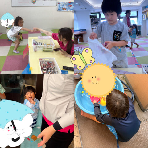 夏のプール遊び＆ワクワク駄菓子屋さんごっこ🍭