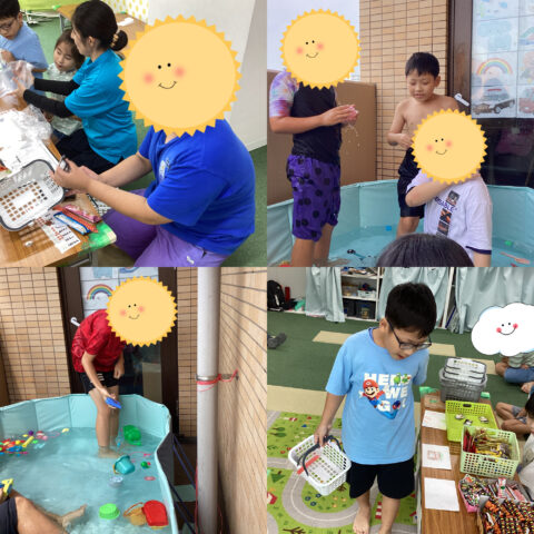 水遊びでリフレッシュ＆駄菓子屋さんで買い物体験✨🙌！