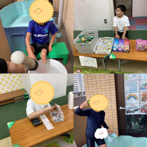 【ワクワク駄菓子屋さん開店！】学習✏️と夏のプール活動も🏊‍♀️♪