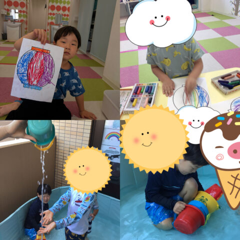 🏮プールに提灯作り！笑顔と成長がいっぱいの一日🍉