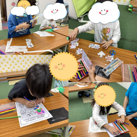 あいにくのお天気も吹き飛ばす！ハロウィンパズル作り