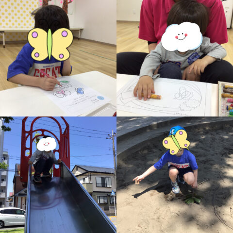 公園⭐︎ぬりえ