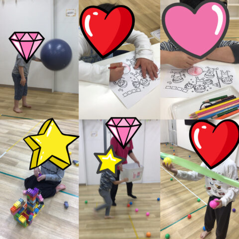 ボール☆塗り絵☆ダンス