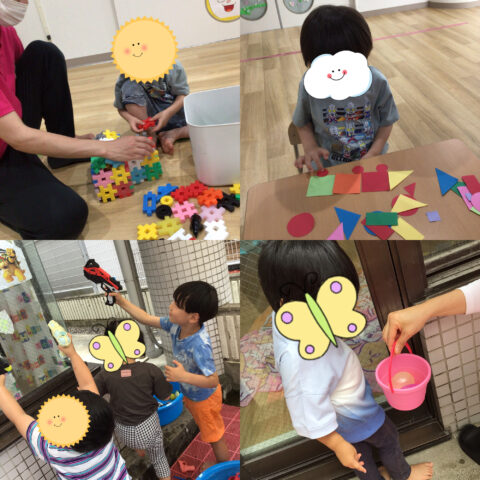 水遊び☆かたちあそび