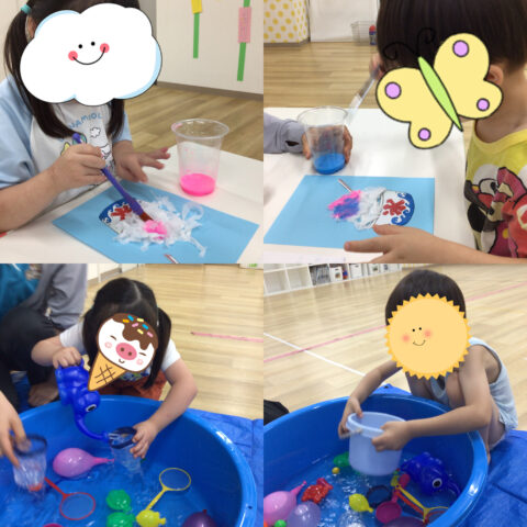 水遊び☆かき氷製作