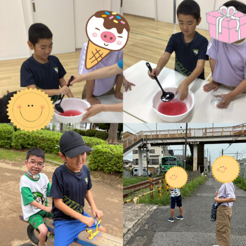 ゼリーづくり✨⭐︎公園&電車