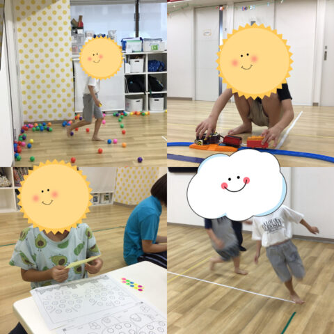 ボール集め⭐︎お勉強⭐︎しっぽ取り