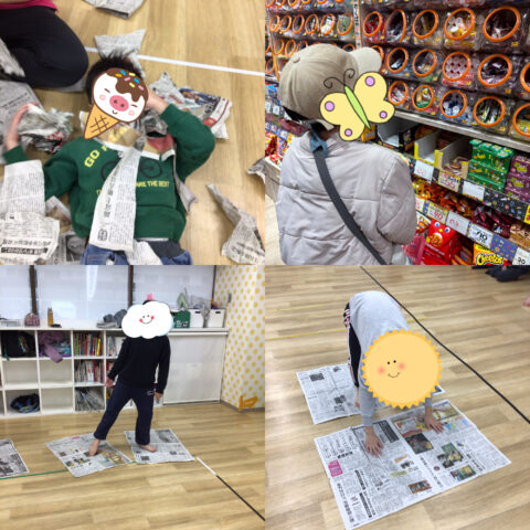 新聞紙☆学習☆お買い物