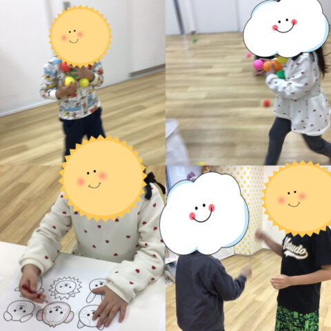 ボール◎ぬりえ◎どんじゃんけん