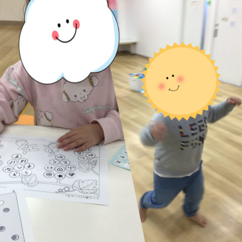 シール貼り☆没入ダンス