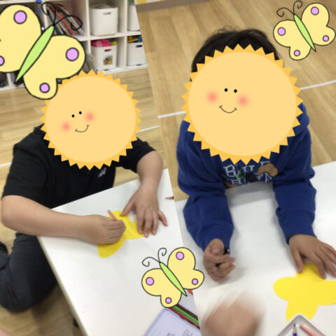 ちょうちょ製作♡