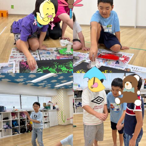 花火制作◎盆踊り練習◎数合わせゲーム