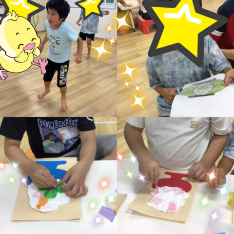 ちょうちん作り＊ダンス＊かき氷制作