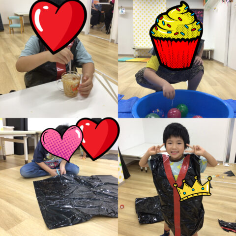 ハッピ作り＆縁日＆流しそうめん